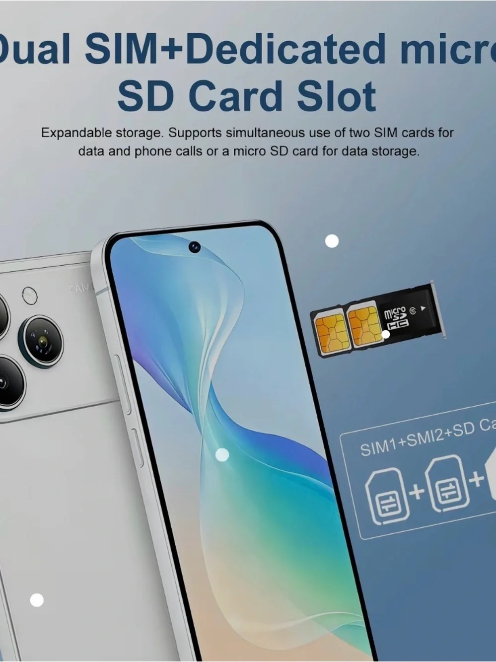 Orange Unbranded Smartphone with Triple Rear Cameras